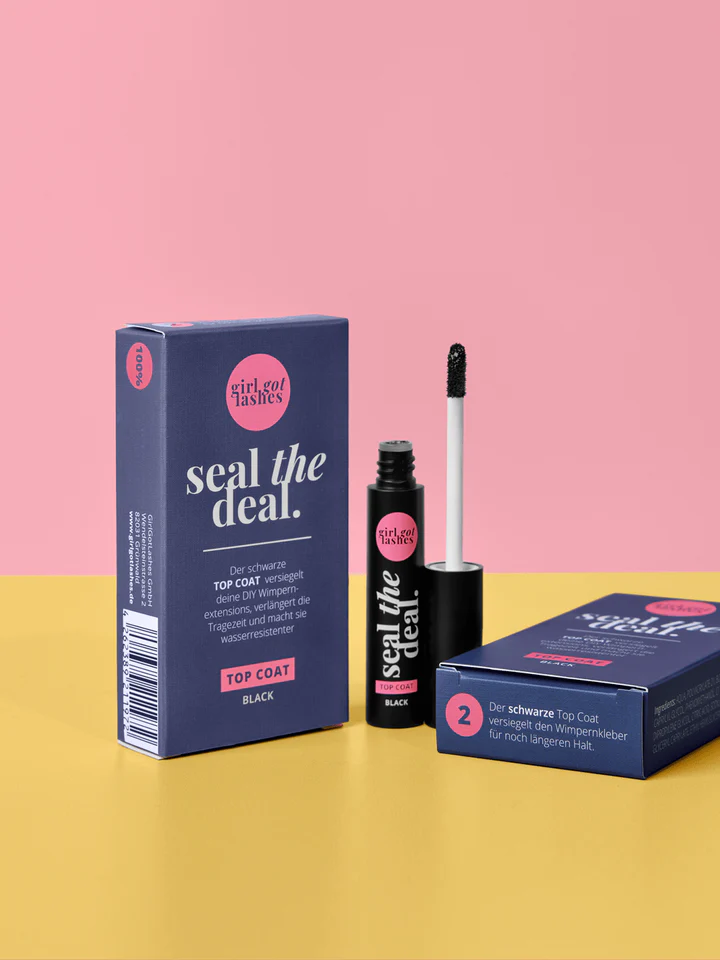 seal the deal. TOP COAT BLACK