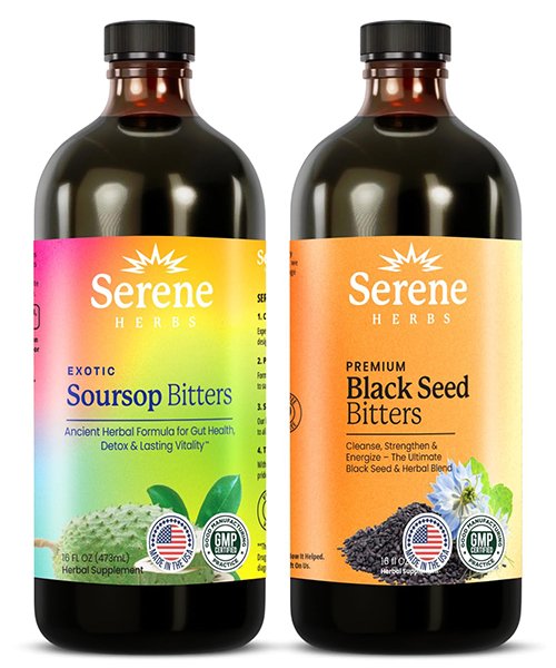 1) Soursop Bitters & Black Seed Bitters Bundle