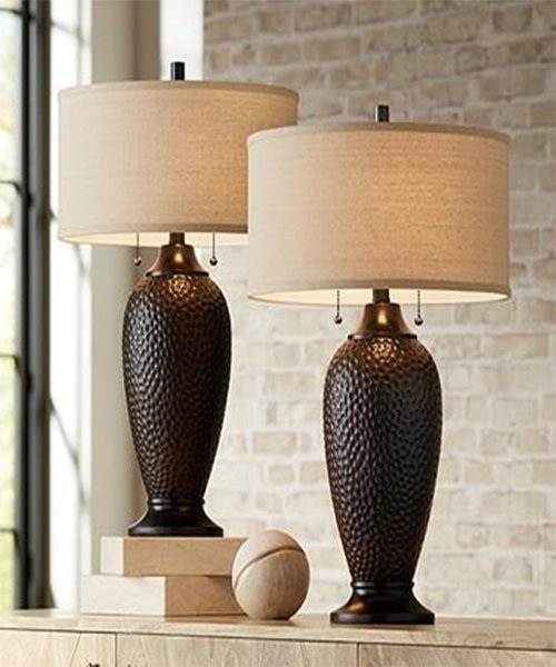 1) Table lamps