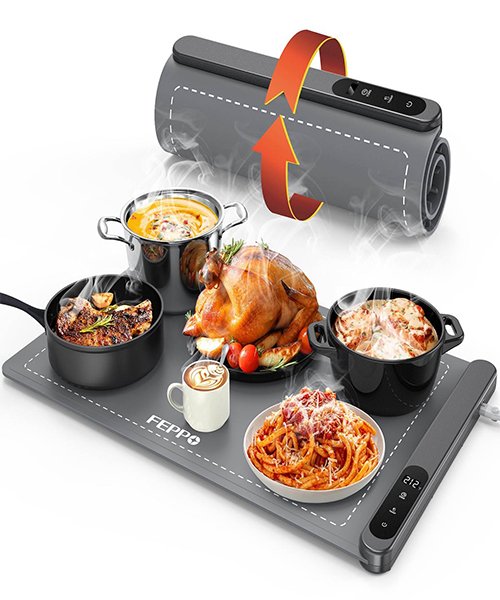 2) Food Warming Mat Warming Tray