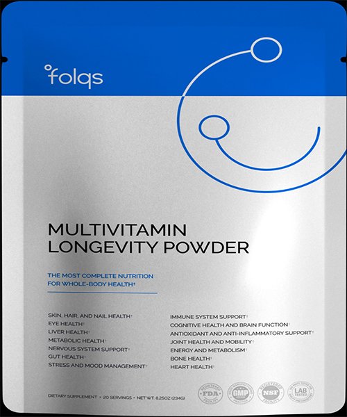2) Multivitamin Longevity Powder (Comprehensive Daily Multivitamin)