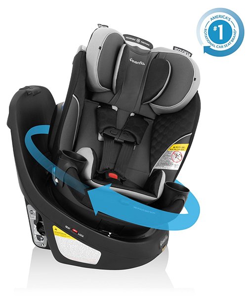 2) Revolve360 Extend All-in-One Rotating Car Seat with SensorSafe