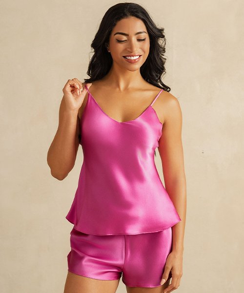 3) Silk Camisole Slip Set