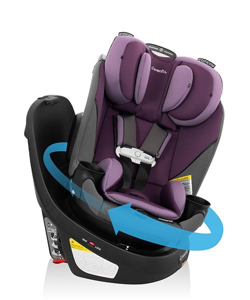 5) Revolve360 Slim 2-in-1 Rotating Car Seat with SensorSafe