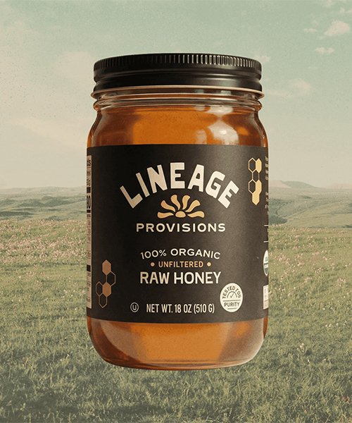 5) 100% Raw Organic & Unfiltered Honey